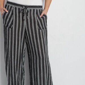 NWOT Maurices Wide Leg Gauze Striped Pants Size 3X